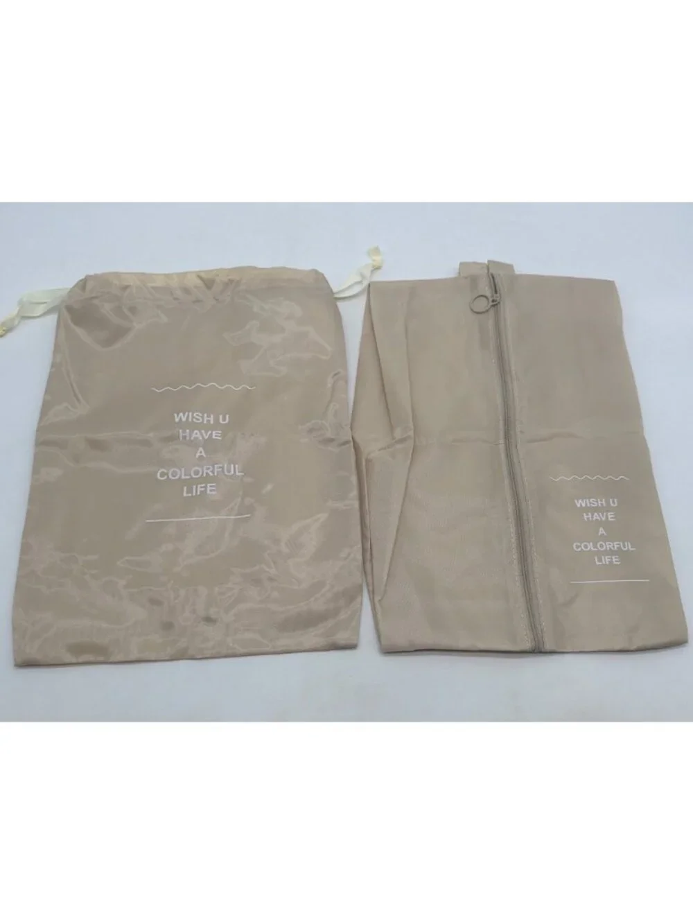 Packing Cubes For Travel - 7 Set Luggage Organizer Bags Beige